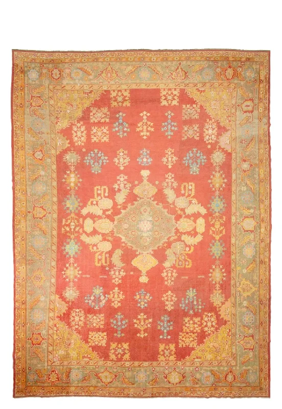 modern geometric carpet styles-13x18 Old & Vintage Oushak Area Rug