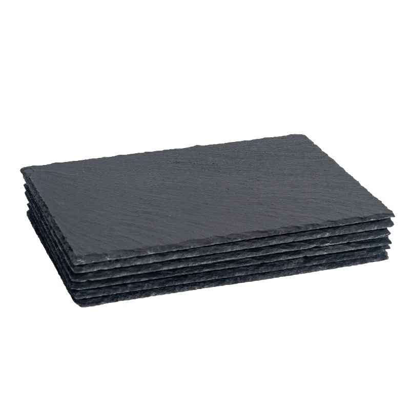 top-free-seo-tools-30cm x 20cm Rectangle Slate Placemats - Pack of Six - By Argon Tableware