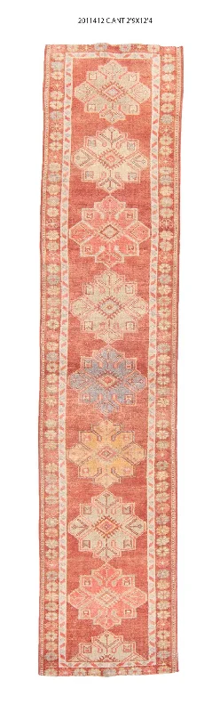 how to choose rug thickness-3x12 Old & Vintage Turkish Area Runner Rug