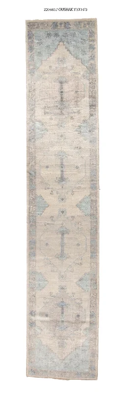 affordable carpet for cozy bedrooms-3x16 Modern Oushak Area Runner Rug