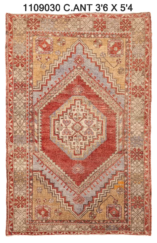 where to buy outdoor rugs-3x5 Red Vintage Turkish Area Rug