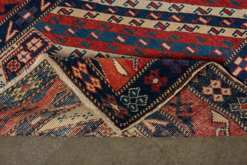 stylish rugs for small spaces-3x5 Red Vintage Turkish Area Rug