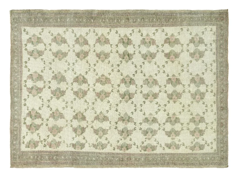 how to clean carpet with steam-4x6 Light Sea Green & Sage Green Soft Old & Vintage Turkish Area Rug