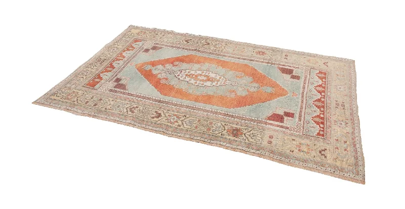 affordable carpet for minimalist homes-4x6 Old & Vintage Turkish Area Rug