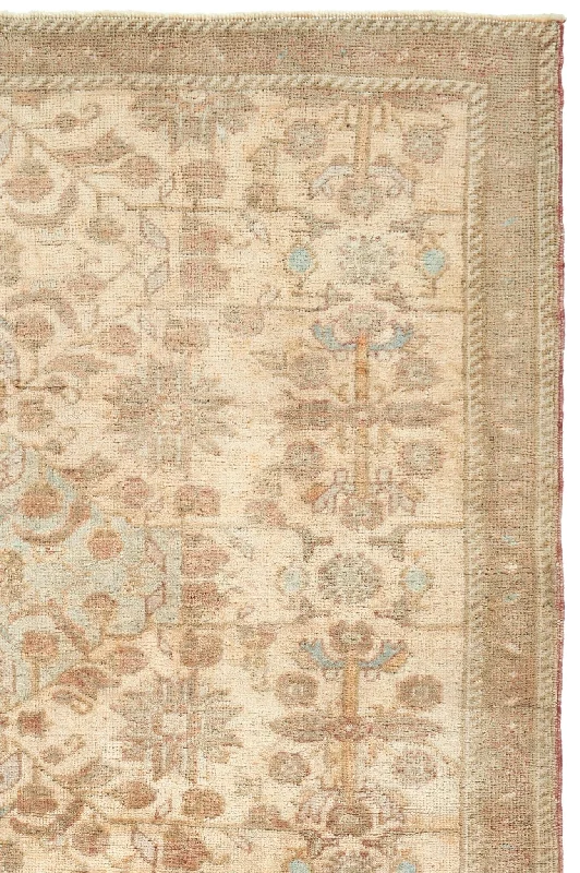 how to repair ripped carpet seams-4x6 Wheat & Brown Soft Old & Vintage Turkish Area Rug