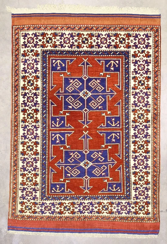 best carpet steam cleaners-5x7 Red Vintage Turkish Area Rug