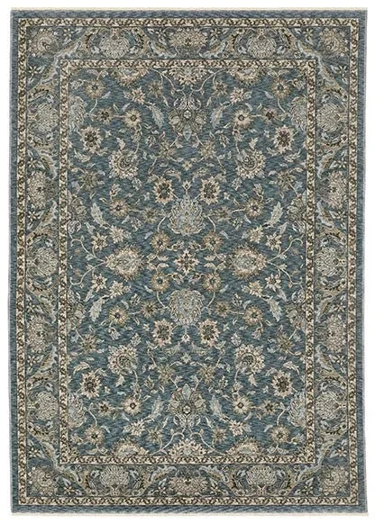 durable rugs for cozy rooms-Aberdeen 70H Blue/Taupe Rug