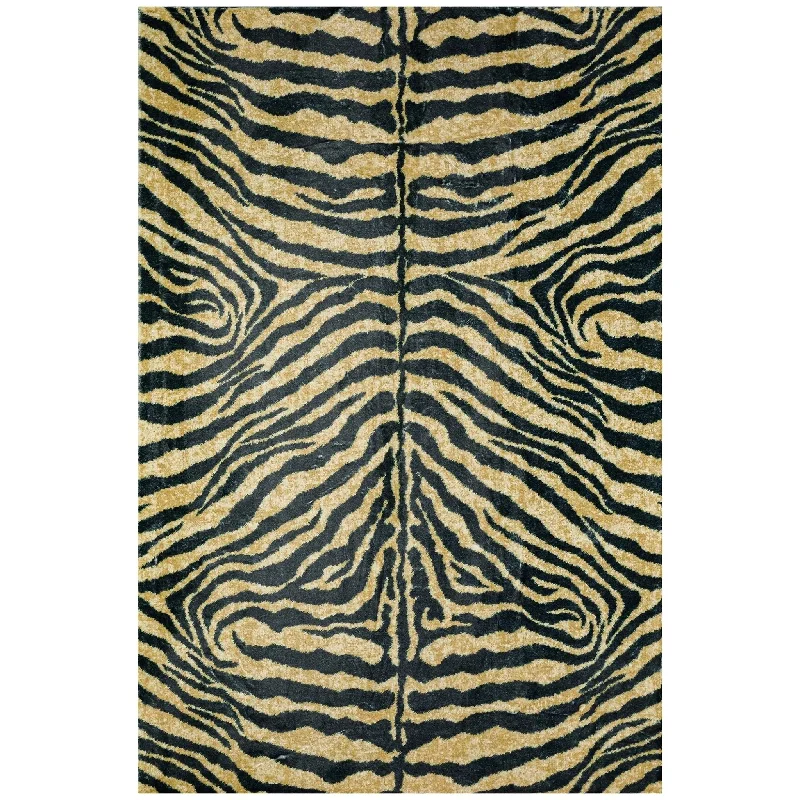 luxury wool rugs for home offices-Akina AK1 Gold Rug