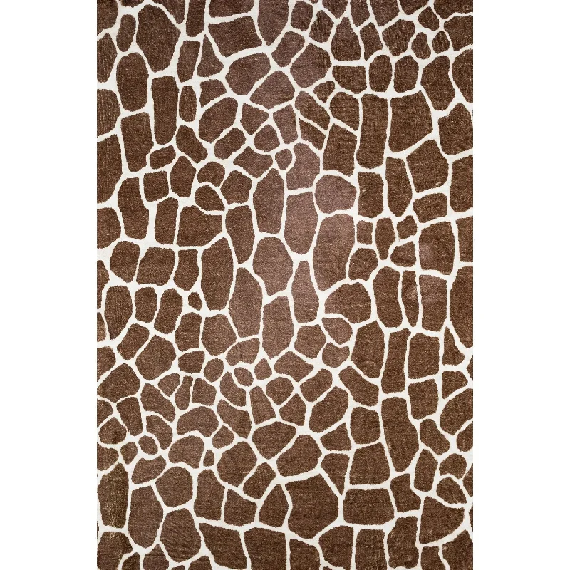 best rugs for tile safety-Akina AK4 Chocolate Rug