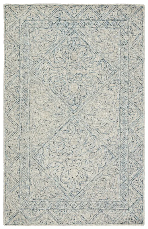 modern abstract rug styles-Almira Alr01 Carmen Blue/Light Grey Rug