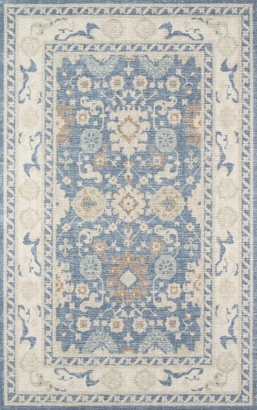 how to remove chalk from carpet-Anatolia ANA-7 Light Blue Rug