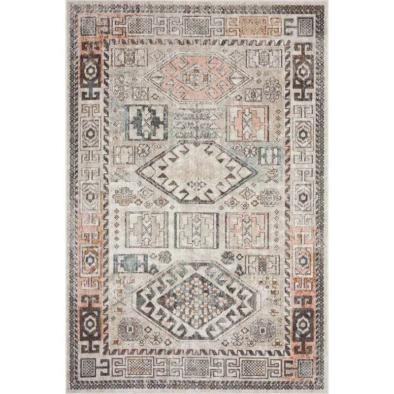 eco-friendly carpet care techniques-Antiquity 81474CRN Cream/Brown Rug