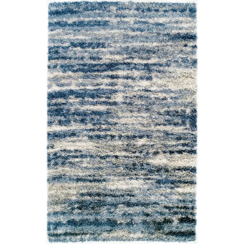 stylish rugs for open spaces-Arturro AT9 Denim Rug