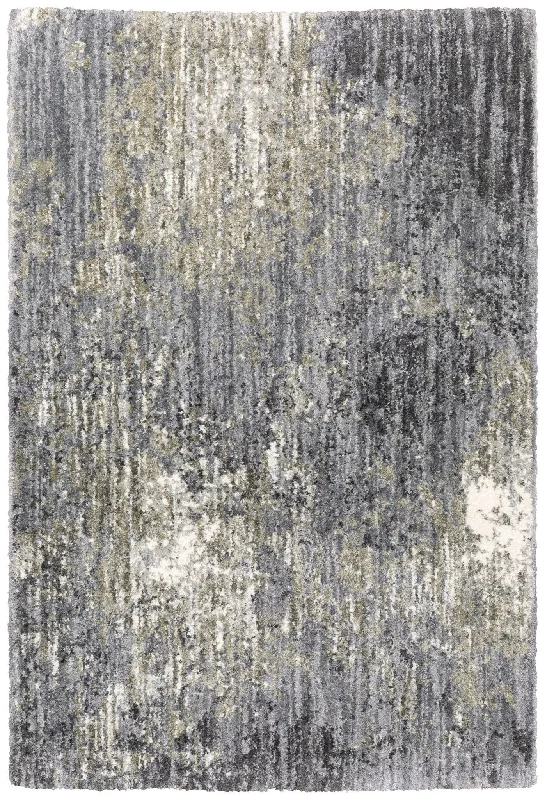 durable rugs for family spaces-Aspen 2060W Grey/Ivory Rug