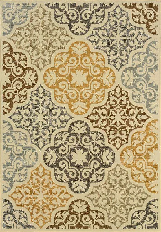 affordable carpet for small spaces-Bali 4904W Ivory/ Grey Rug