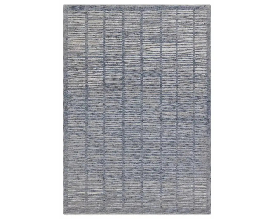 how to clean white rugs safely-Ballad BLA11 Blue/Light Grey Rug