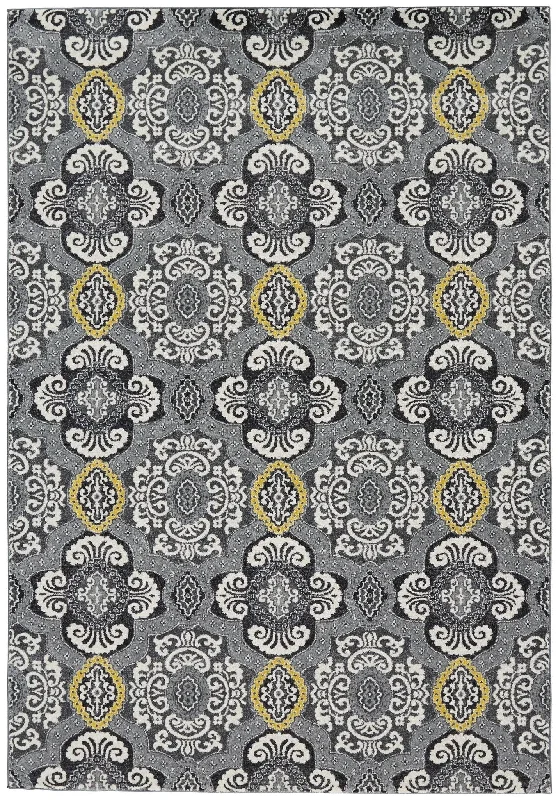 best carpet for home theater-Bleecker 6173610F Ivory/Grey Rug