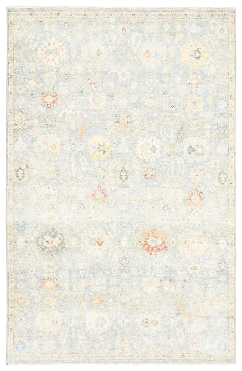 affordable rugs for modern homes-Boheme BOH28 Light Blue/Cream Rug