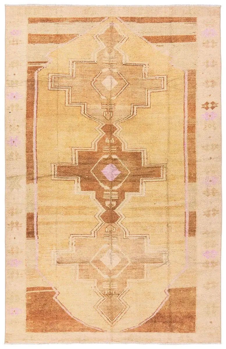 best carpet protectors for furniture-Boheme BOH29 Tan/Pink Rug