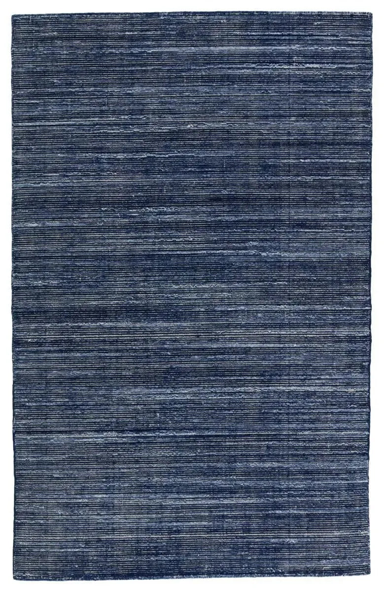 best rugs for sound insulation-Brevin BRV04 Navy/Cream Rug