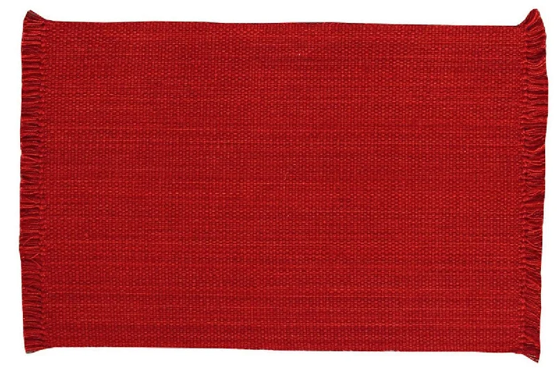 how-to-learn-social-media-Casual Classics Red Placemats set of 4