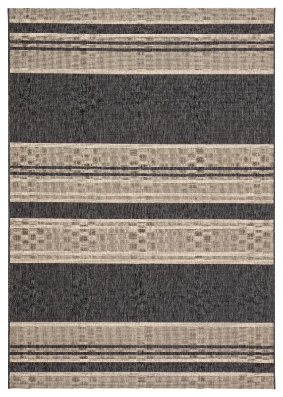 modern striped carpet patterns-Catamaran CAM04 Grey/Beige Rug