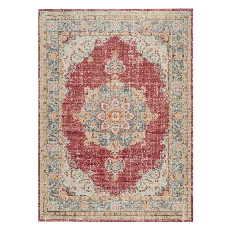 durable rugs for outdoor use-Century CEN-20 Red Rug