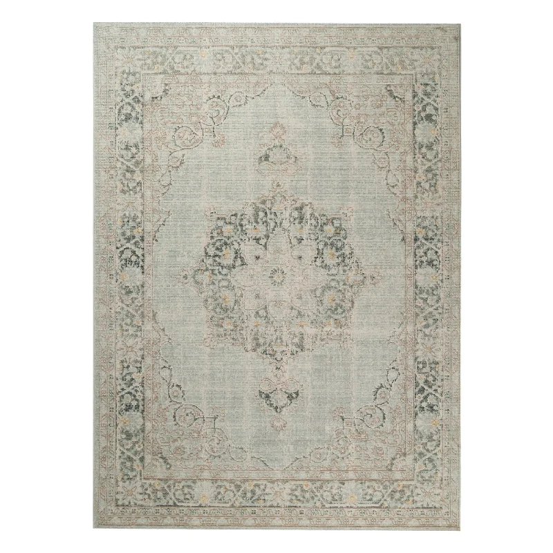 modern boho rug styles-Century CEN-21 Sea Green Rug