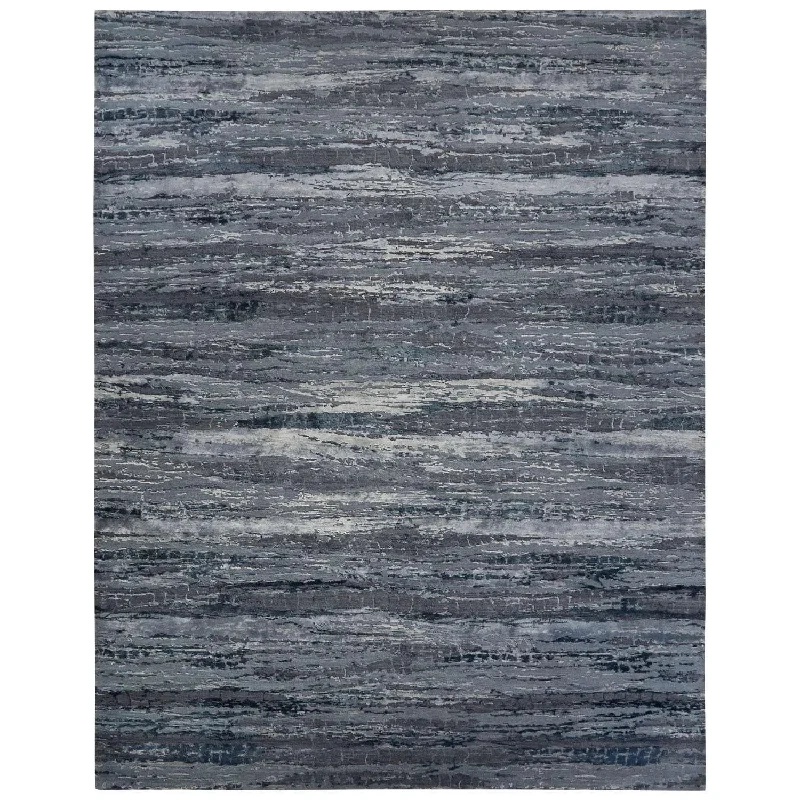 modern abstract rug designs-Chaos Theory By Kavi CKV20 Flint Stone/Plum Kitten Rug