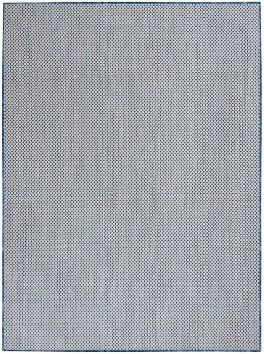 how to repair carpet fading naturally-Courtyard COU01 Ivory/Blue Rug