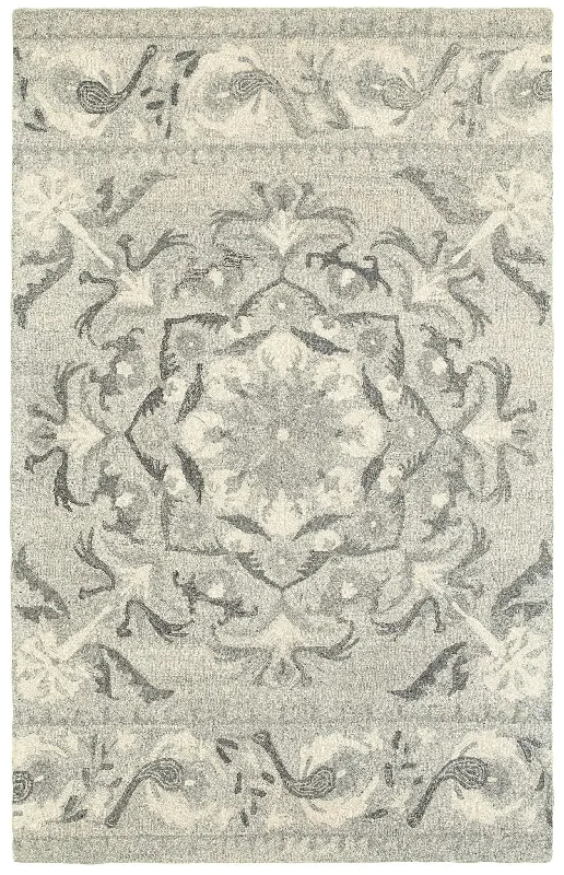 eco-friendly carpet underlay options-Craft 93001 Ash/ Ivory Rug