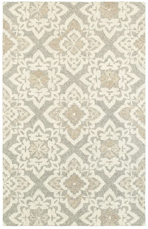 affordable rugs for cozy spaces-Craft 93004 Grey/ Sand Rug