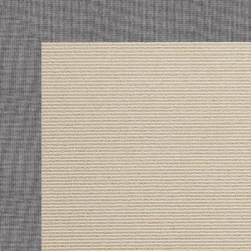 durable rugs for modern homes-Creative Concepts-Beach Sisal Canvas Slate