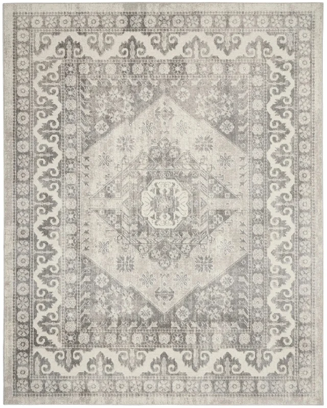 affordable carpet for large rooms-Cyrus CYR05 Ivory Rug