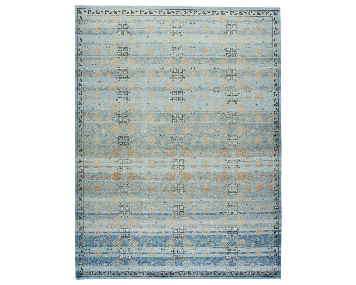 how to clean woven rugs-Eden EDE07 Turquoise Rug