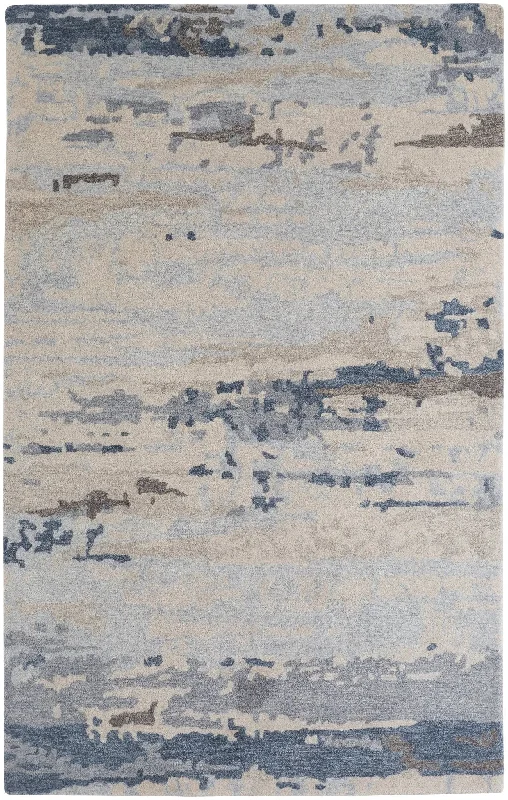 trendy boho carpet ideas-Everley EVE8647F Blue Rug