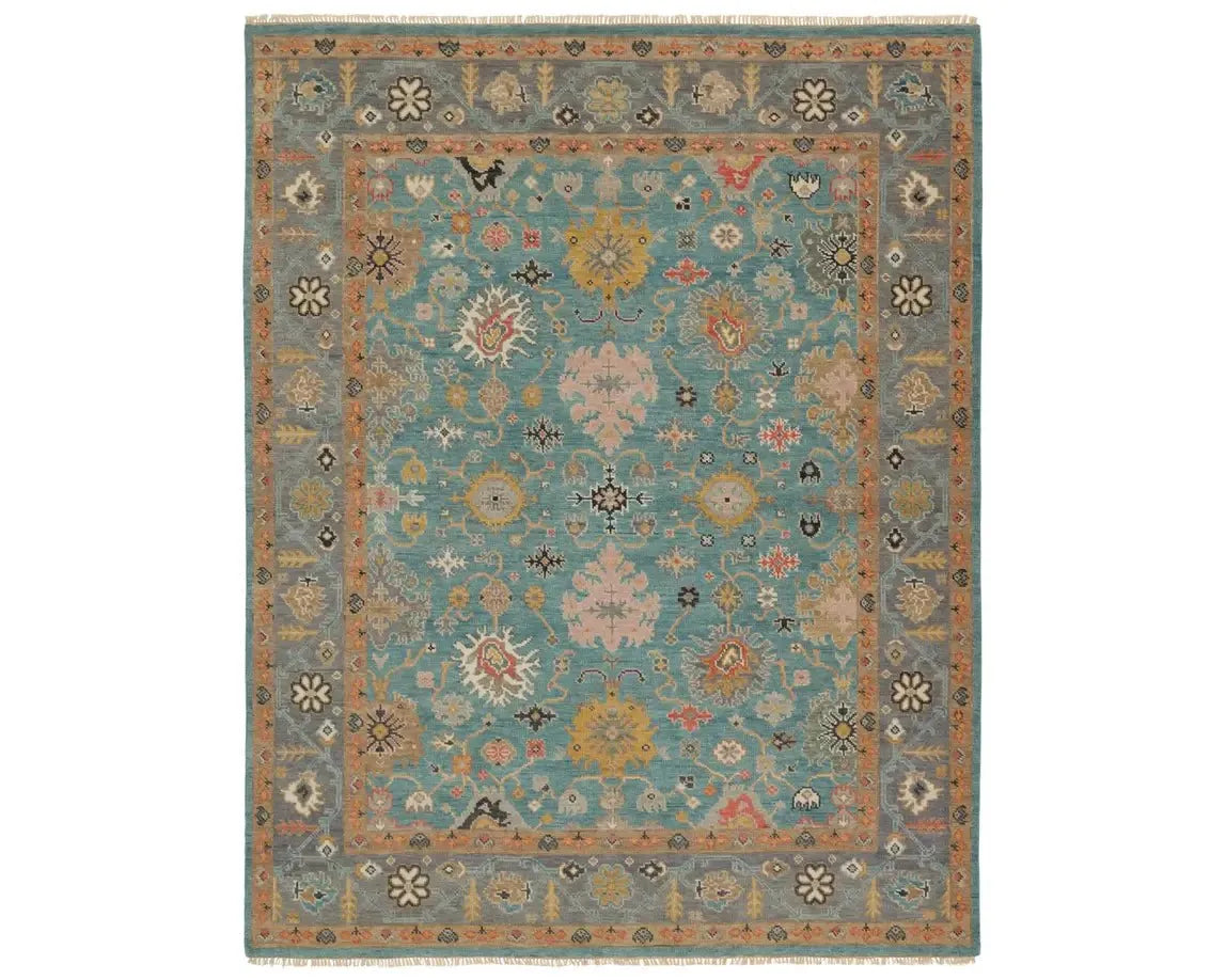 affordable rugs for large apartments-Everly EVE03 Blue Rug