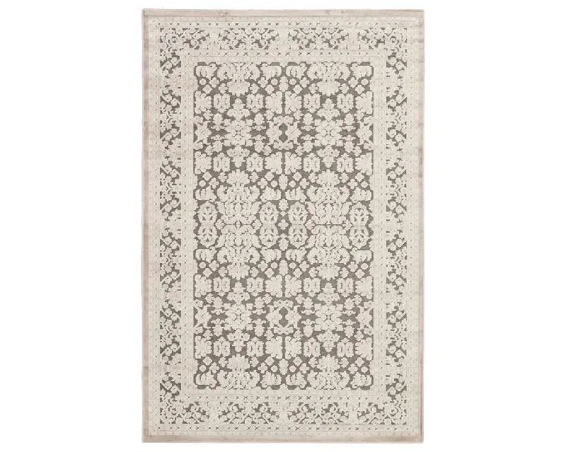 best carpet for allergy sufferers-Fables FB08 Grey/Cream Rug