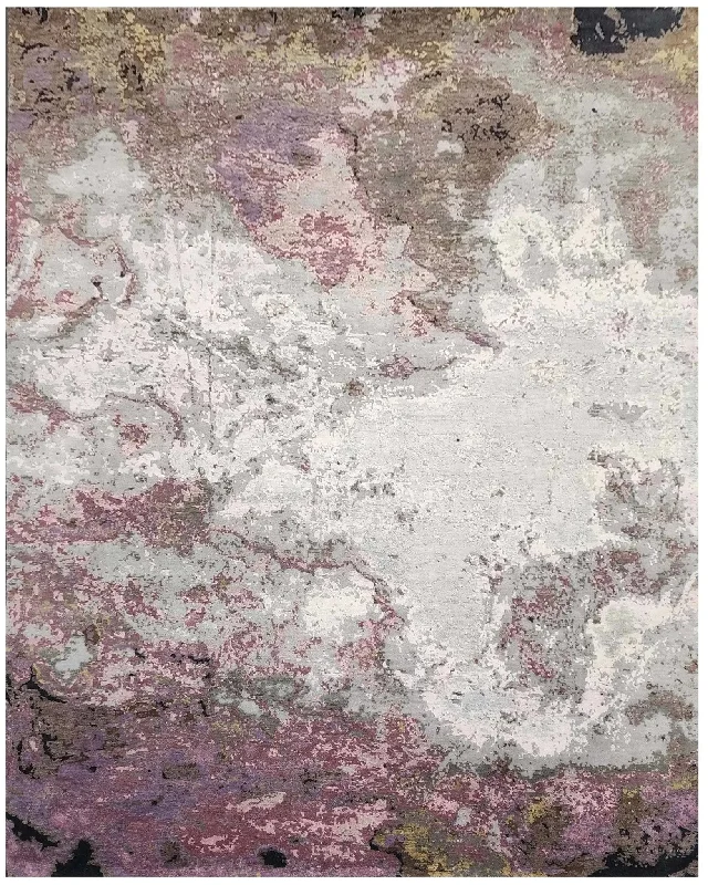 how to remove mud from rugs-Faire 5013 Purple/Grey Rug