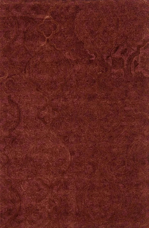 eco-friendly carpet stain solutions-Filigree FI-01 Rust Rug