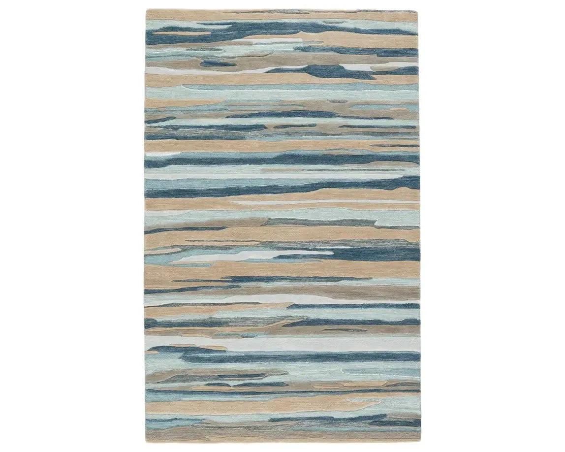 affordable carpet remnants near me-Fragment FRG05 Slate Blue/Beige Rug