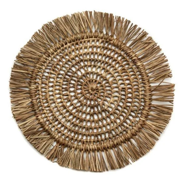 best-online-productivity-courses-Fringe Raffia Placemat