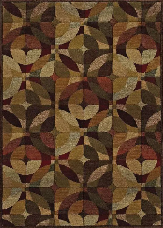 stylish rugs for small spaces-Genesis 564R Beige/ Green Rug