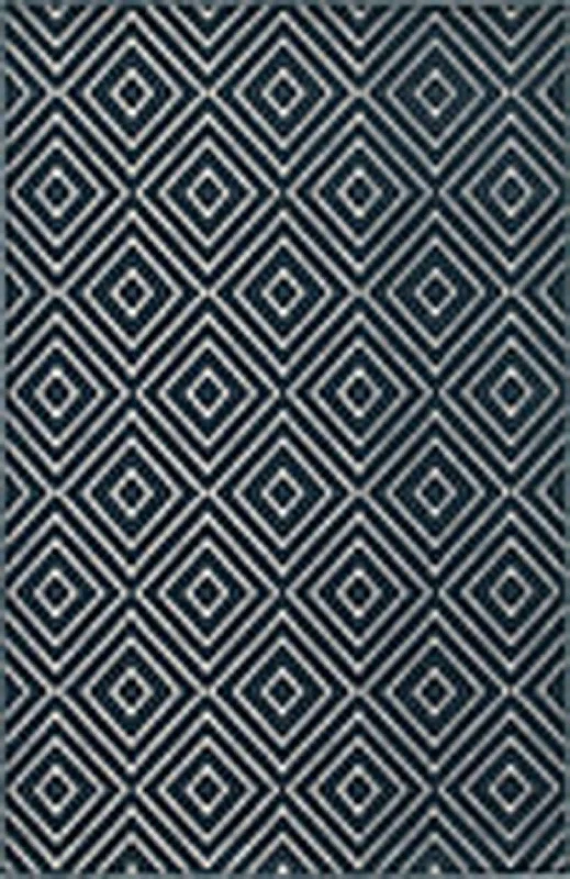 affordable carpet for large rooms-Hampton 2332B Navy / Ivory Rug