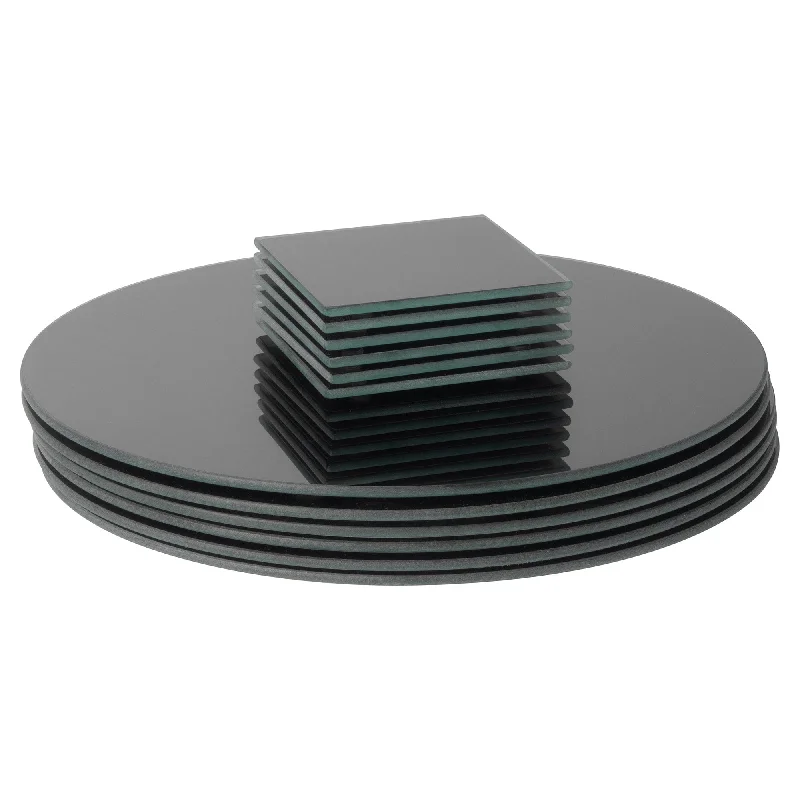 best-budget-soundbar-reviews-12pc Round Glass Placemats & Coasters Set - By Harbour Housewares