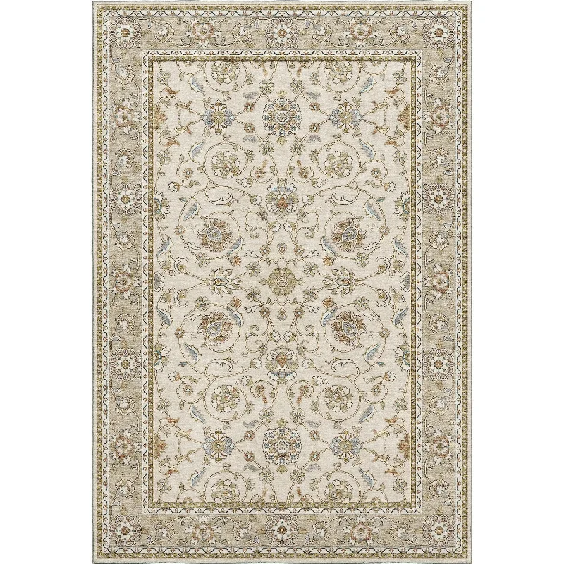 how to clean carpet without water-Hatay HY1 Ivory Rug