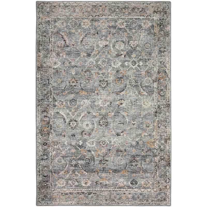 trendy geometric carpet patterns-Jericho JC4 Silver Rug