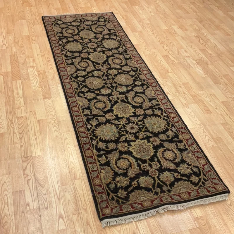 how to choose carpet padding-Kaoud Rugs 2.6X7.11 Runner BLACK ANT. MAHAL Area Rug