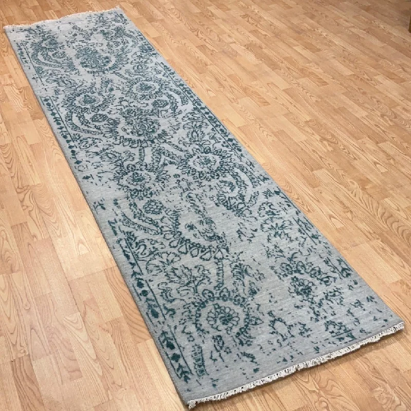 where to buy cheap carpets-Kaoud Rugs 2.7X10.1 Runner SILVER CONTEMP Area Rug