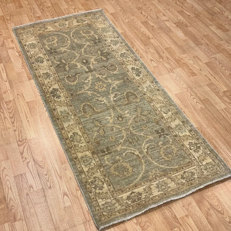 eco-friendly carpet cleaning ideas-Kaoud Rugs 2.7X6.5 Runner LIGHT GREEN ANT. MAHAL Area Rug